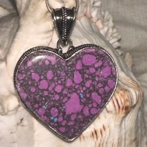 Jasper Heart handcrafted naturally sourced gemstone pendant